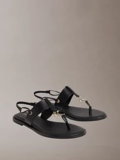 Calvin Klein Filomena - Slingback-Sandalen aus Leder^Damen SandalenFrisch Eingetroffen