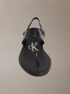 Calvin Klein Filomena - Slingback-Sandalen aus Leder^Damen SandalenFrisch Eingetroffen