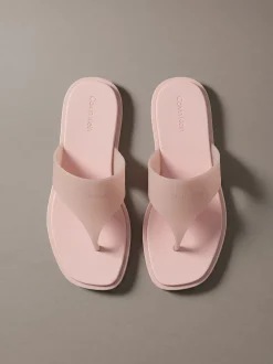 Calvin Klein Finni - Flache Jelly-Zehentrenner-Sandalen^Damen Slippers|SandalenFrisch Eingetroffen