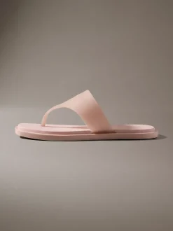 Calvin Klein Finni - Flache Jelly-Zehentrenner-Sandalen^Damen Slippers|SandalenFrisch Eingetroffen