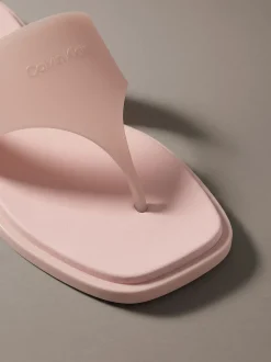 Calvin Klein Finni - Flache Jelly-Zehentrenner-Sandalen^Damen Slippers|SandalenFrisch Eingetroffen