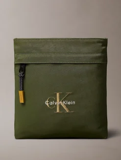 Calvin Klein Flatpack aus Nylon mit Monogramm-Logo^Herren Umhängetaschen & Schultertaschen|Taschen