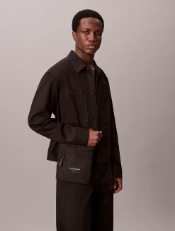 Calvin Klein Flatpack aus Nylon mit Monogramm-Logo^Herren Umhängetaschen & Schultertaschen|Taschen