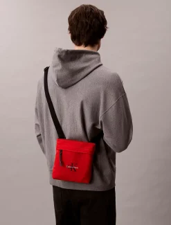 Calvin Klein Flatpack aus Nylon mit Monogramm-Logo^Herren Umhängetaschen & Schultertaschen|Taschen
