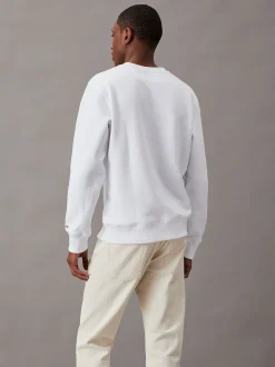 Calvin Klein Fleece-Sweatshirt aus Baumwoll-Mix^Herren Hoodies & Sweatshirts|Nachtwäsche & LoungewearFrisch Eingetroffen