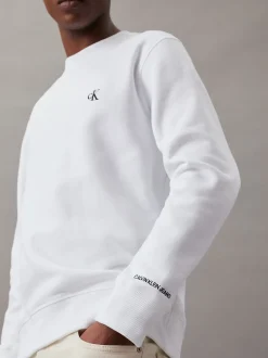 Calvin Klein Fleece-Sweatshirt aus Baumwoll-Mix^Herren Hoodies & Sweatshirts|Nachtwäsche & LoungewearFrisch Eingetroffen