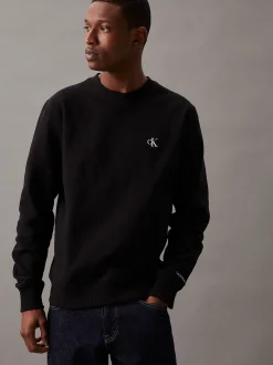 Calvin Klein Fleece-Sweatshirt aus Baumwoll-Mix^Herren Hoodies & Sweatshirts|Nachtwäsche & LoungewearFrisch Eingetroffen