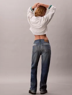 Calvin Klein French-Terry-Sweatshirt mit Viertelreißverschluss^Damen Jacken & Pullovers|Sweatshirts & Hoodies