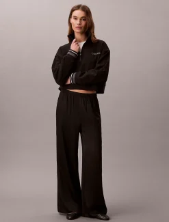 Calvin Klein French-Terry-Sweatshirt mit Viertelreißverschluss^Damen Jacken & Pullovers|Sweatshirts & Hoodies