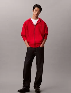 Calvin Klein Frottee-Kapuzenpullover mit Reißverschluss - Lunar New Year^Herren Hoodies & Sweatshirts