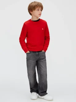 Calvin Klein Frottee-Sweatshirt für Kinder^Kinder Kleidung|Unisex
