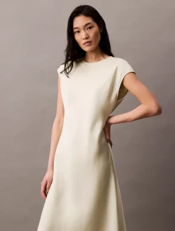 Calvin Klein Futteralkleid aus Satin^Damen Kleider & Röcke