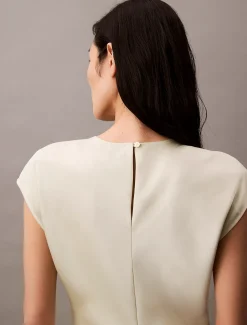 Calvin Klein Futteralkleid aus Satin^Damen Kleider & Röcke