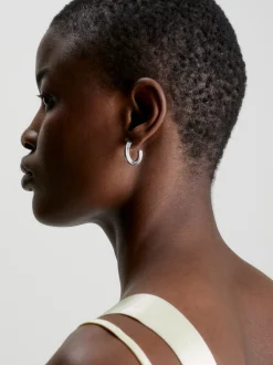 Calvin Klein Gedrehte Ring-Kreolen^Damen Uhren & Schmuck