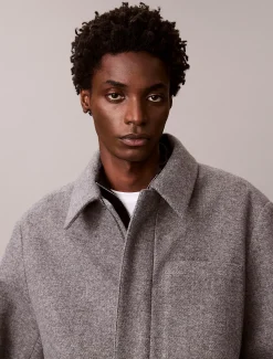 Calvin Klein Gefüllte Hemdjacke aus technischem Stoff^Herren JackenFrisch Eingetroffen