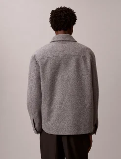 Calvin Klein Gefüllte Hemdjacke aus technischem Stoff^Herren JackenFrisch Eingetroffen