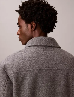 Calvin Klein Gefüllte Hemdjacke aus technischem Stoff^Herren JackenFrisch Eingetroffen