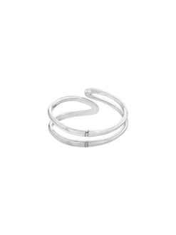 Calvin Klein Geformter Armreif aus Edelstahl^Damen Uhren & Schmuck