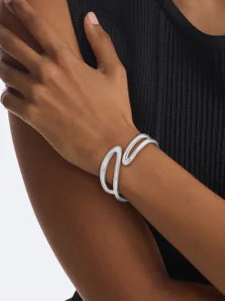 Calvin Klein Geformter Armreif aus Edelstahl^Damen Uhren & Schmuck