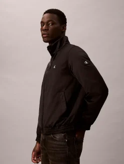 Calvin Klein Gefütterte Reißverschlussjacke mit Stehkragen^Herren JackenFrisch Eingetroffen