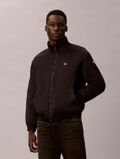 Calvin Klein Gefütterte Reißverschlussjacke mit Stehkragen^Herren JackenFrisch Eingetroffen