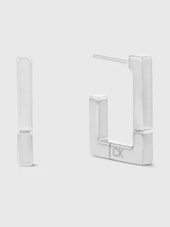 Calvin Klein Geometrische Edelstahl-Ohrringe^Damen Uhren & Schmuck