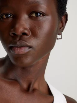 Calvin Klein Geometrische Edelstahl-Ohrringe^Damen Uhren & Schmuck