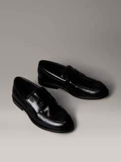 Calvin Klein Gepolsterte Penny Slipper aus Leder mit Airfit®-Polster^Herren Business Schuhe