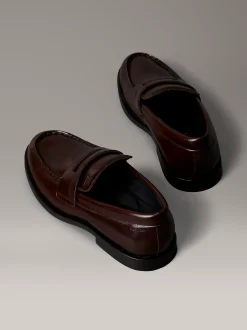 Calvin Klein Gepolsterte Penny Slipper aus Leder mit Airfit®-Polster^Herren Business Schuhe