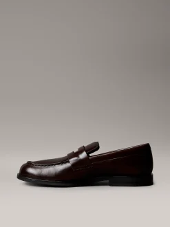 Calvin Klein Gepolsterte Penny Slipper aus Leder mit Airfit®-Polster^Herren Business Schuhe