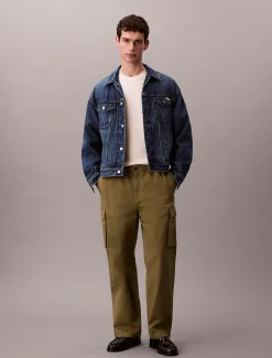 Calvin Klein Gerade Cargo-Hose aus Baumwoll-Twill^Herren Hosen & Shorts