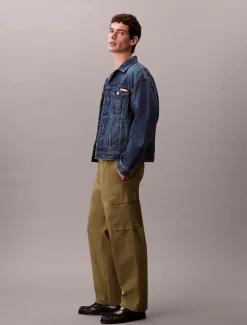 Calvin Klein Gerade Cargo-Hose aus Baumwoll-Twill^Herren Hosen & Shorts