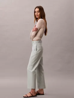 Calvin Klein Gerade Chinohose aus Baumwoll-Stretch^Damen Hosen & Shorts