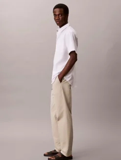 Calvin Klein Gerade Chinohose aus Baumwollsatin^Herren Hosen & Shorts|Anzüge