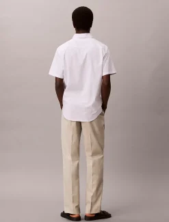 Calvin Klein Gerade Chinohose aus Baumwollsatin^Herren Hosen & Shorts|Anzüge