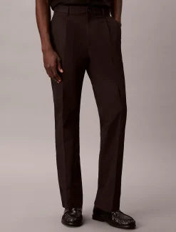 Calvin Klein Gerade Chinohose aus Baumwollsatin^Herren Hosen & Shorts|Anzüge