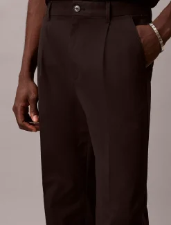 Calvin Klein Gerade Chinohose aus Baumwollsatin^Herren Hosen & Shorts|Anzüge