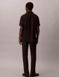 Calvin Klein Gerade Chinohose aus Baumwollsatin^Herren Hosen & Shorts|Anzüge