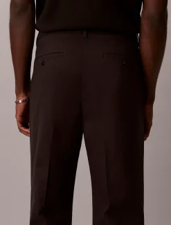 Calvin Klein Gerade Chinohose aus Baumwollsatin^Herren Hosen & Shorts|Anzüge