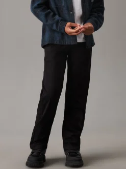 Calvin Klein Gerade geschnittene Chinohose mit Bundfalten^Kinder Shorts & Trousers|Kleidung