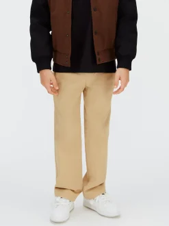 Calvin Klein Gerade Hose aus Baumwollsatin^Kinder Shorts & Trousers|Kleidung