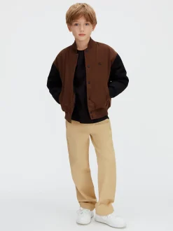 Calvin Klein Gerade Hose aus Baumwollsatin^Kinder Shorts & Trousers|Kleidung