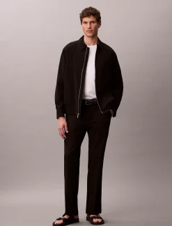 Calvin Klein Gerade Hose aus Seersucker^Herren Hosen & Shorts