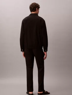 Calvin Klein Gerade Hose aus Seersucker^Herren Hosen & Shorts