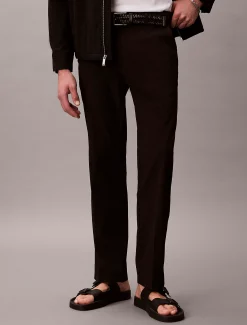 Calvin Klein Gerade Hose aus Seersucker^Herren Hosen & Shorts