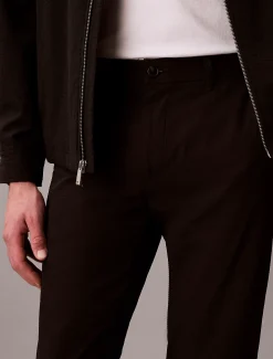 Calvin Klein Gerade Hose aus Seersucker^Herren Hosen & Shorts