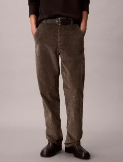 Calvin Klein Gerade Kordsamt-Chinohose im 90er-Jahre-Look^Herren Hosen & Shorts
