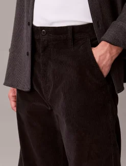 Calvin Klein Gerade Kordsamt-Chinohose im 90er-Jahre-Look^Herren Hosen & Shorts