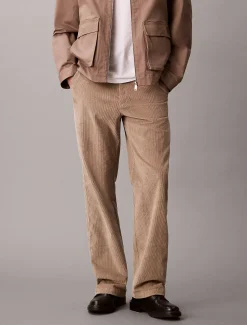 Calvin Klein Gerade Kordsamt-Chinohose im 90er-Jahre-Look^Herren Hosen & Shorts