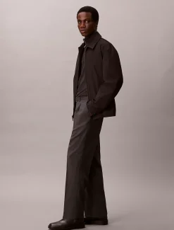 Calvin Klein Gerade Nadelstreifenhose aus Wollgemisch mit Gürtel^Herren Hosen & Shorts